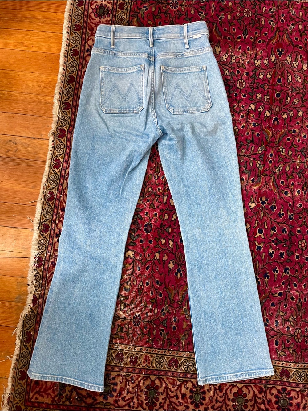 MOTHER Hustler Patch Pocket Ankle Jeans 24 - Picture 3 of 5